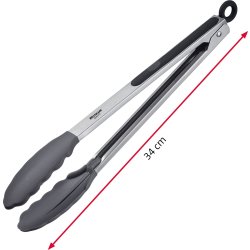 Westmark madtang med lås, 34 cm, stål/silikone