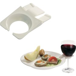 Westmark Party glasholder, hvid, plast