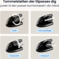 Contour Unimouse, venstre hånd, kablet