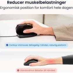 Contour Unimouse, højre hånd, kablet