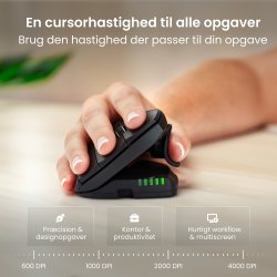 Contour Unimouse, højre hånd, trådløs