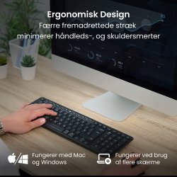 Contour Balance Wireless-PN Keyboard, sort