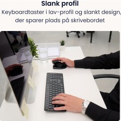 Contour Balance Wireless-PN Keyboard, sort
