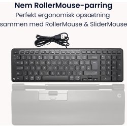 Contour Balance Wired-PN Keyboard, sort
