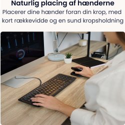 Contour Balance Wired-PN Keyboard, sort