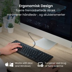 Contour Balance Wired-PN Keyboard, sort