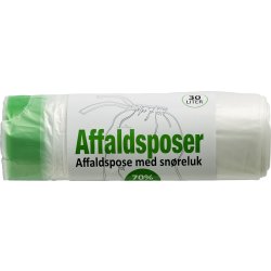 Affaldsposer m/snøreluk | 30 L | 65x50 cm | klar