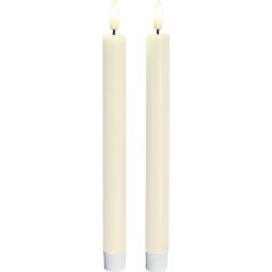 Sirius Sille Kronelys, Ivory, 2 stk.