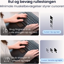 Contour RollerMouse Pro Trådløs Extended WR, læder