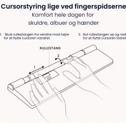 Contour RollerMouse Pro Trådløs Extended WR, læder