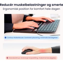 Contour RollerMouse Pro Wired Slim WR, vegan læder