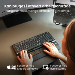 Contour RollerMouse Pro Trådløs Slim WR, læder