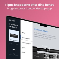 Contour RollerMouse Pro Trådløs Slim WR, læder