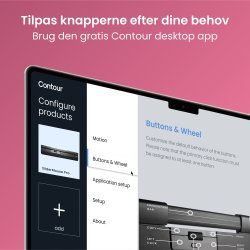 Contour SliderMouse Pro Trådløs Extended WR, læder