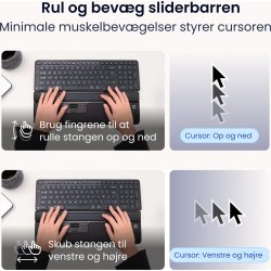Contour SliderMouse Pro Trådløs Slim WR, læder