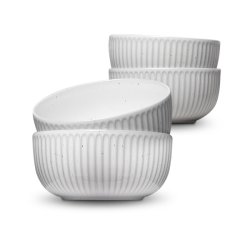 Steinverk Skåle 14 cm, hvid, 4 stk