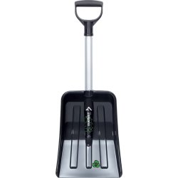 Sneskovl m/teleskop t/bil, H69,5-83 cm, alu, sort