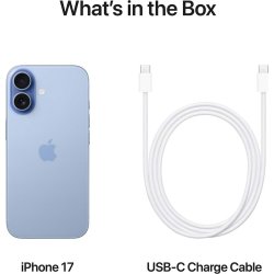 Apple iPhone 17, 256GB, støvet lyseblå