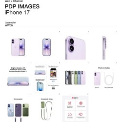 Apple iPhone 17, 256GB, lavendel