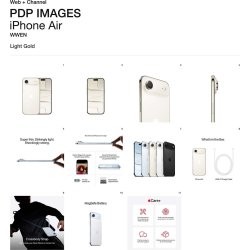 Apple iPhone Air, 256GB, lyst guld