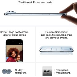 Apple iPhone Air, 256GB, himmelblå