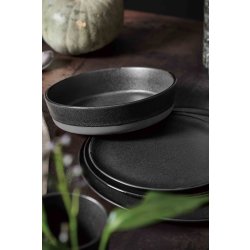 Aida RAW Middags tallerken, Ø28cm, titanium sort