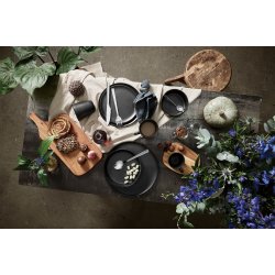 Aida RAW Suppetallerken, Ø19,4cm, titanium sort