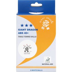 Giant Dragon LUX bordtennisbolde 3-stjernet, 6 stk