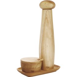 Aida RAW Peberkværn m. Bakke & Saltkar, 28cm, Teak