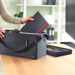 Leitz Hot Desking Arbejdstaske i stof m. låg