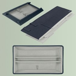 Leitz Arbejdstaske i stof m. låg | Kompakt