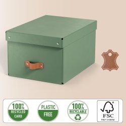 Leitz Puro Boks m. låg | M | Grøn | 2 stk.