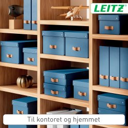 Leitz Puro Boks m. låg | M lav | Blå | 2 stk.