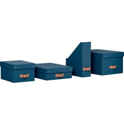 Leitz Puro Boks m. låg | M lav | Blå | 2 stk.