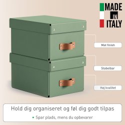 Leitz Puro Boks m. låg | S | Grøn | 2 stk.