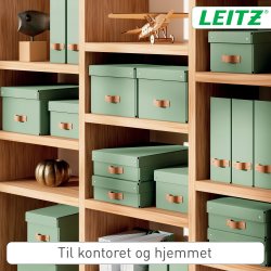 Leitz Puro Boks m. låg | S | Grøn | 2 stk.