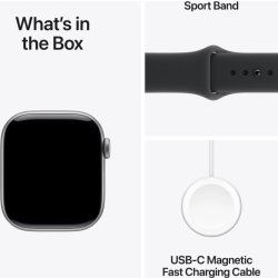 Apple Watch Series 11, GPS, 42mm, spacegrey, M/L