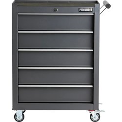 Probuilder Verkstadsvagn med 5 lådor, grå