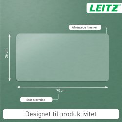 Leitz Skriveunderlag | 36x70 cm | Transparent