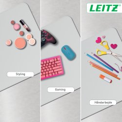Leitz Skriveunderlag | 36x70 cm | Grå