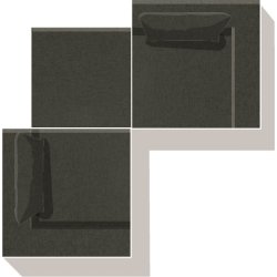 Fondi modulsofa, pufmodul, grøn, 1 stk