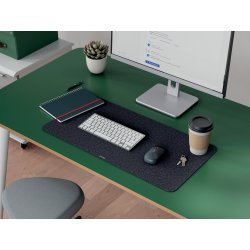 Leitz Skriveunderlag | Filt | 36x70 cm | Mørkegrå