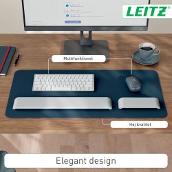 Leitz Skriveunderlag | Læder | 36x70 cm | Mørkegrå