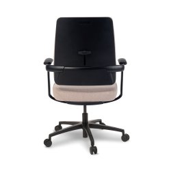 Milano kontorstol, m. armlæn, beige