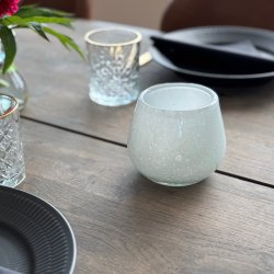 Securit® Stage LUNA, genanvendt glas, hvid, 1 stk