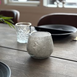 Securit® Stage LUNA, genanvendt glas, grå, 1 stk
