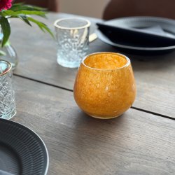 Securit® Stage LUNA, genanvendt glas, orange, 1 st