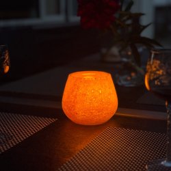 Securit® Stage LUNA, genanvendt glas, orange, 1 st