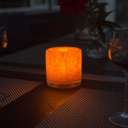 Securit® Stage AYLA, genanvendt glas, orange, 1 st