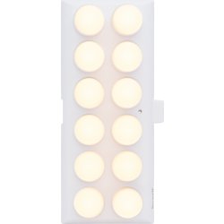 Securit® AYLA orange glasstage m/hvid LED, 12 stk